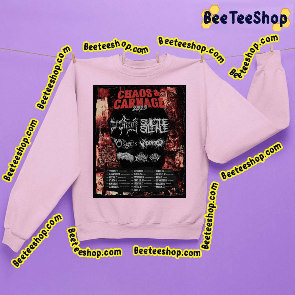 Chaos & Carnage 2023born Of Osiris Trending Unisex Sweatshirt Chaos & Carnage 2023born Of Osiris Trending Unisex Sweatshirt