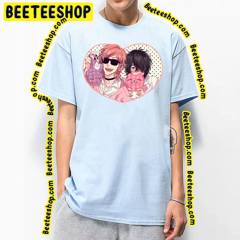 Chibi Heart Couple Yarichin Bitch Club Trending Unisex T-Shirt Chibi Heart Couple Yarichin Bitch Club Trending Unisex T-Shirt