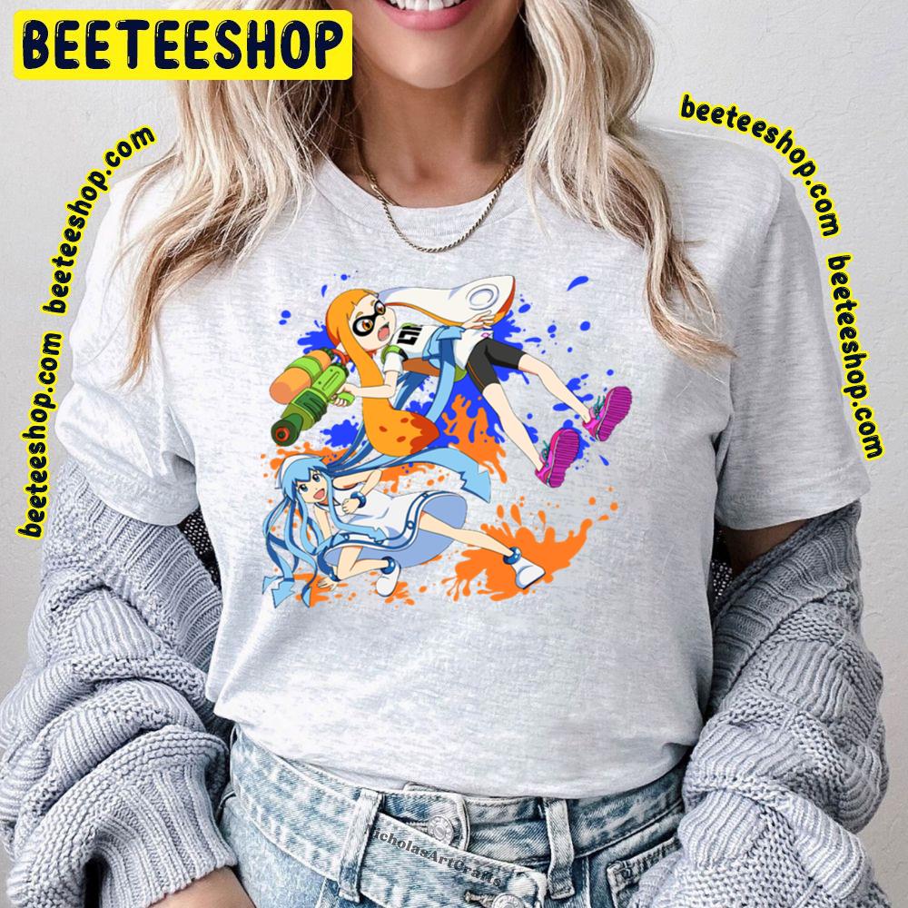 Color Art Splat Squids Shinryaku! Ika Musume Trending Unisex T-Shirt Color Art Splat Squids Shinryaku! Ika Musume Trending Unisex T-Shirt