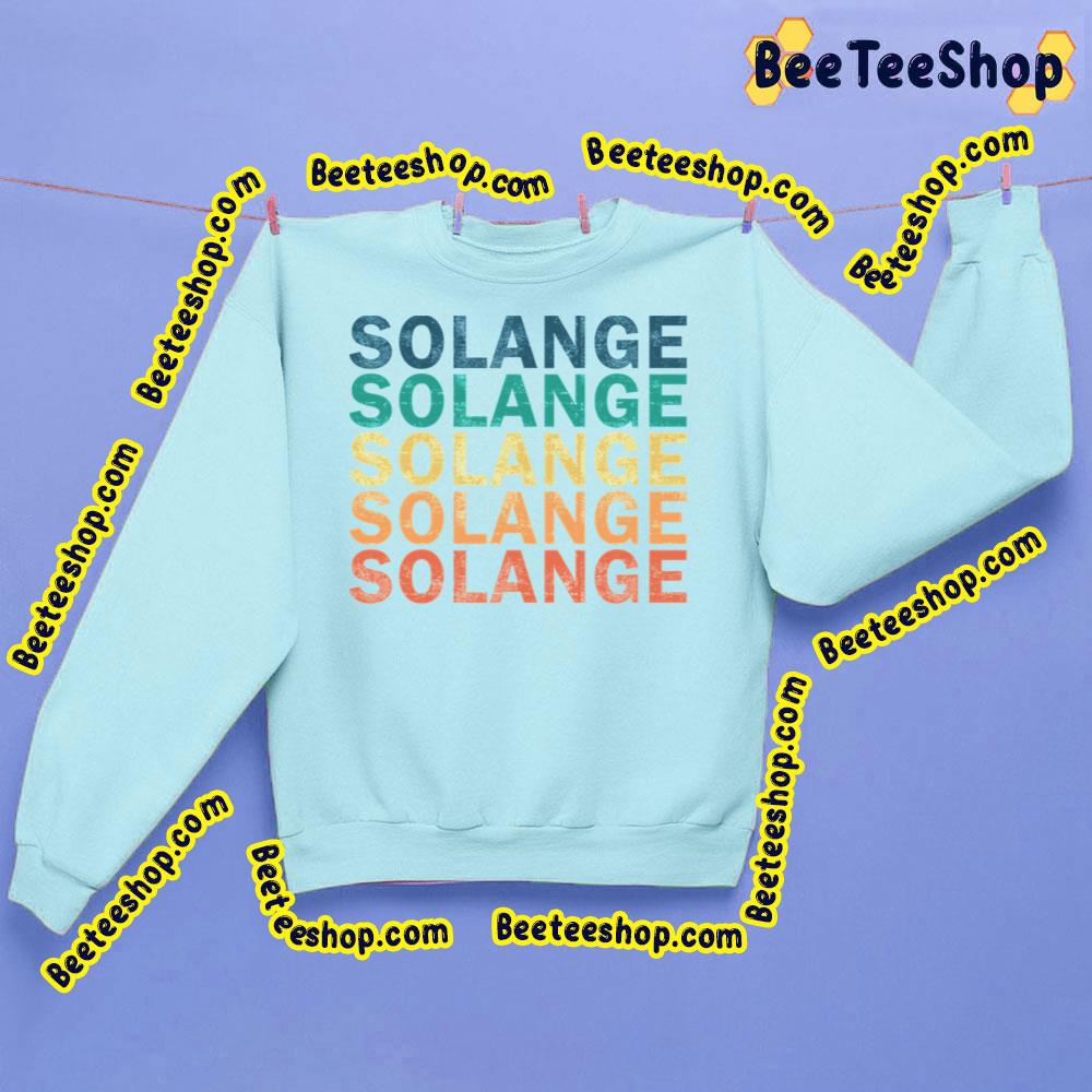 Color Text Solange Logo Trending Unisex Sweatshirt Color Text Solange Logo Trending Unisex Sweatshirt