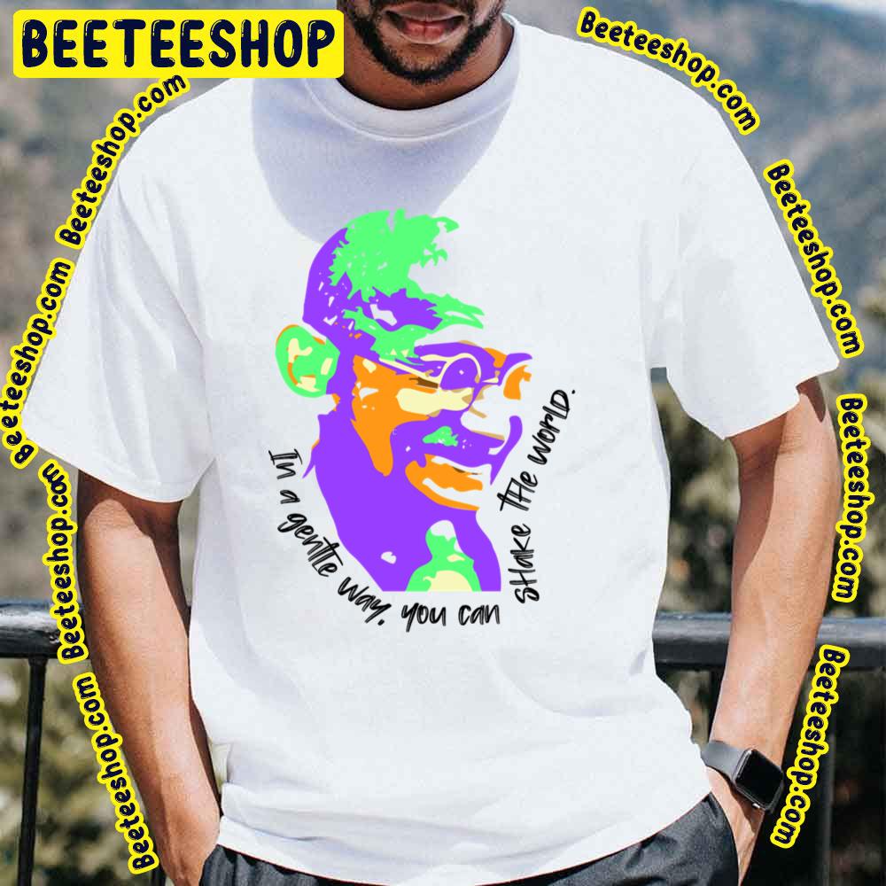 Colorful Mahatma Gandhi Peace Maker Trending Unisex T-Shirt Colorful Mahatma Gandhi Peace Maker Trending Unisex T-Shirt