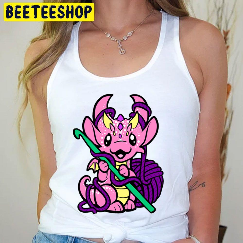 Crochet Dragon Pink Trending Unisex T-Shirt Crochet Dragon Pink Trending Unisex T-Shirt