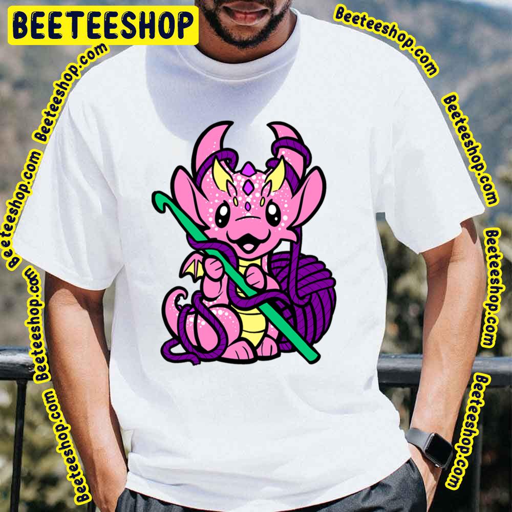 Crochet Dragon Pink Trending Unisex T-Shirt Crochet Dragon Pink Trending Unisex T-Shirt