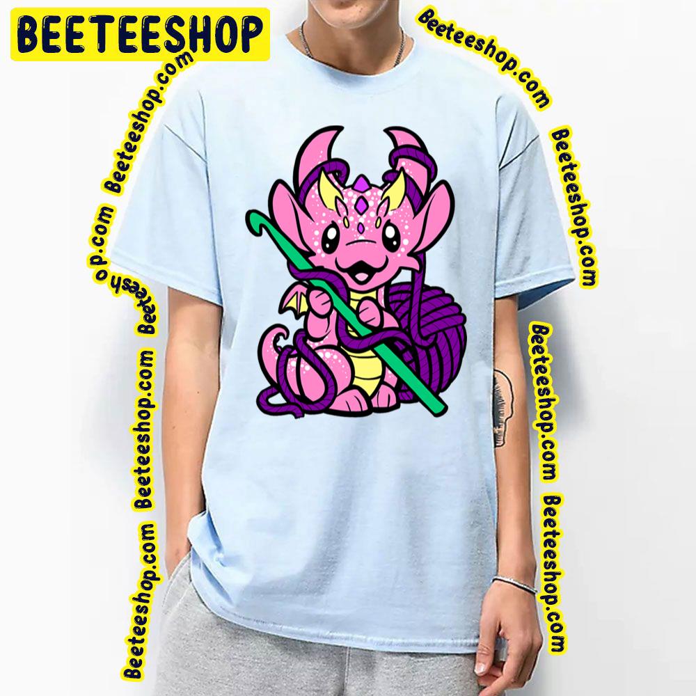 Crochet Dragon Pink Trending Unisex T-Shirt Crochet Dragon Pink Trending Unisex T-Shirt