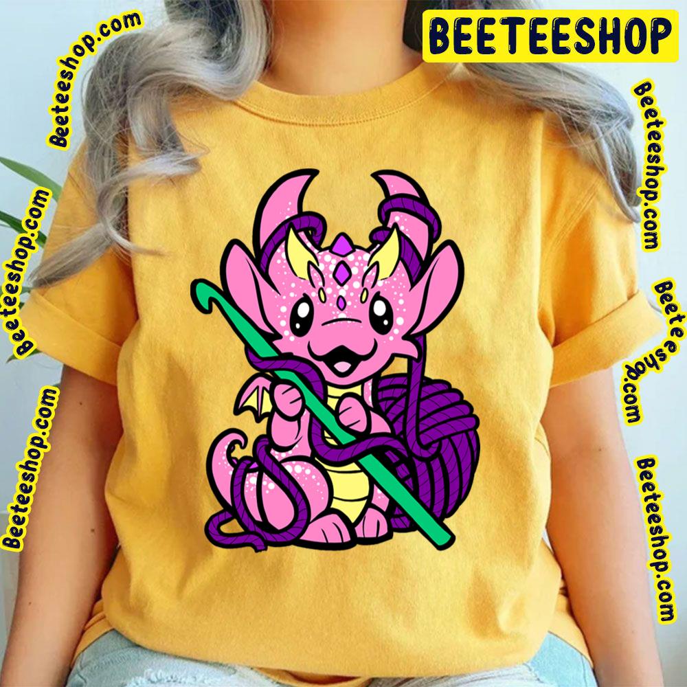 Crochet Dragon Pink Trending Unisex T-Shirt Crochet Dragon Pink Trending Unisex T-Shirt