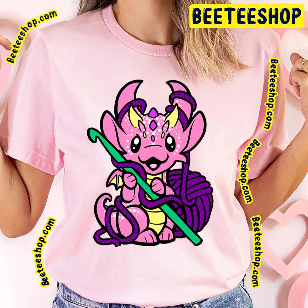 Crochet Dragon Pink Trending Unisex T-Shirt Crochet Dragon Pink Trending Unisex T-Shirt