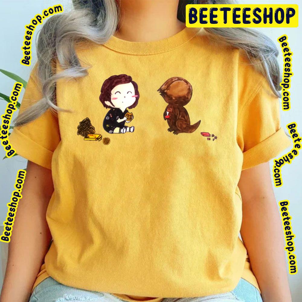 Eleven And Dart The Demodog Stranger Things Trending Unisex T-Shirt Eleven And Dart The Demodog Stranger Things Trending Unisex T-Shirt