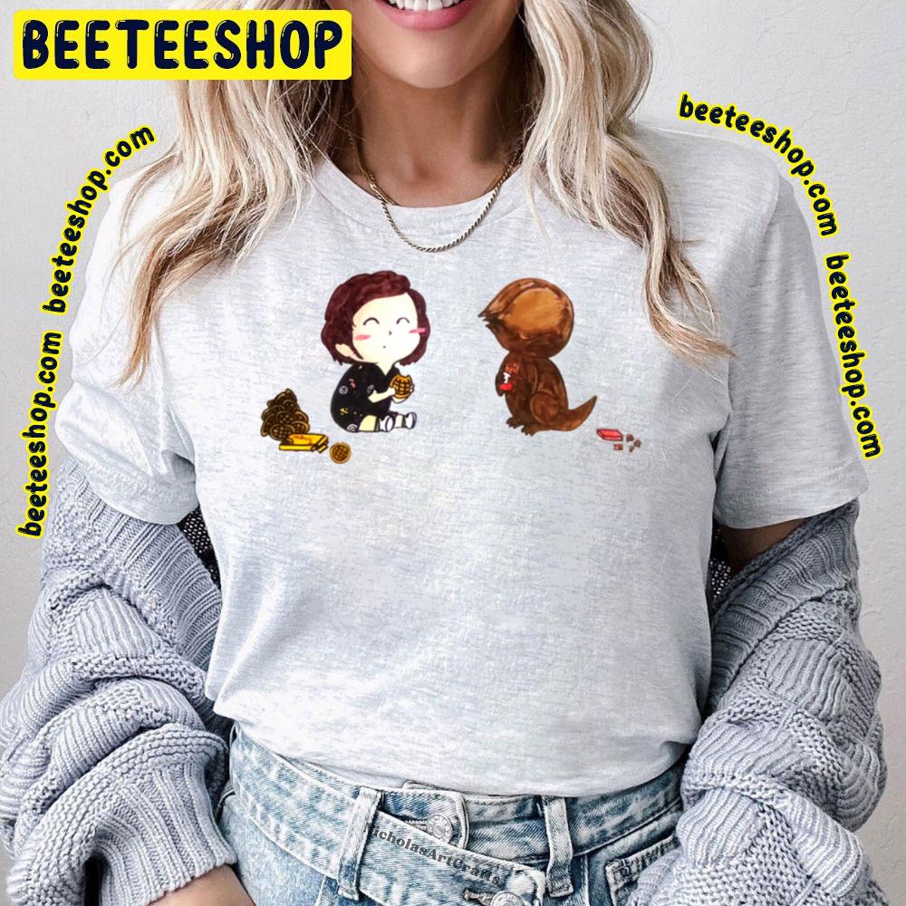 Eleven And Dart The Demodog Stranger Things Trending Unisex T-Shirt Eleven And Dart The Demodog Stranger Things Trending Unisex T-Shirt