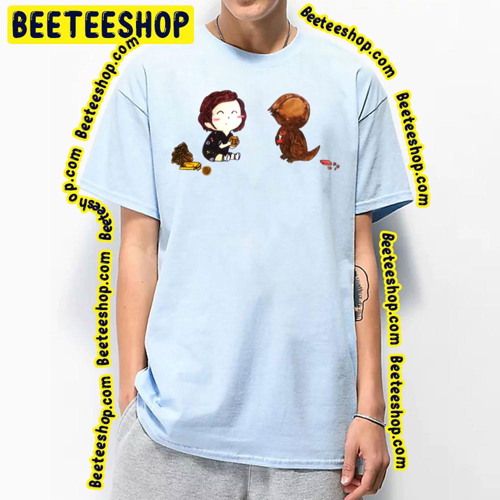 Eleven And Dart The Demodog Stranger Things Trending Unisex T-Shirt Eleven And Dart The Demodog Stranger Things Trending Unisex T-Shirt
