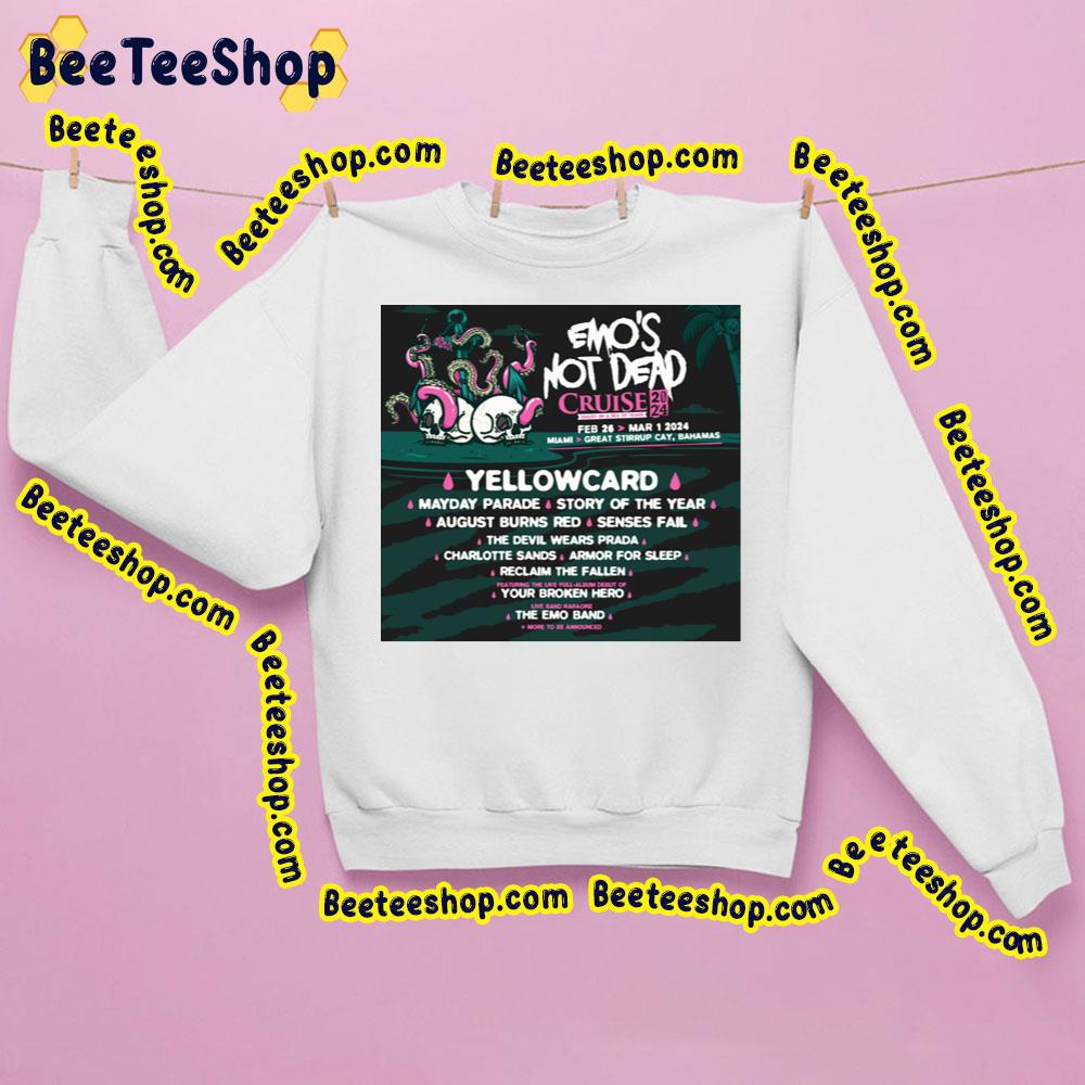 Emo's Not Dead With Story Of The Year 2024 Trending Unisex Sweatshirt Emo's Not Dead With Story Of The Year 2024 Trending Unisex Sweatshirt