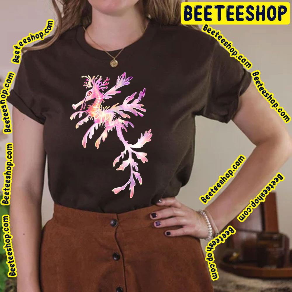 Exist Leafy Seahorse Dragon Pink Trending Unisex T-Shirt Exist Leafy Seahorse Dragon Pink Trending Unisex T-Shirt