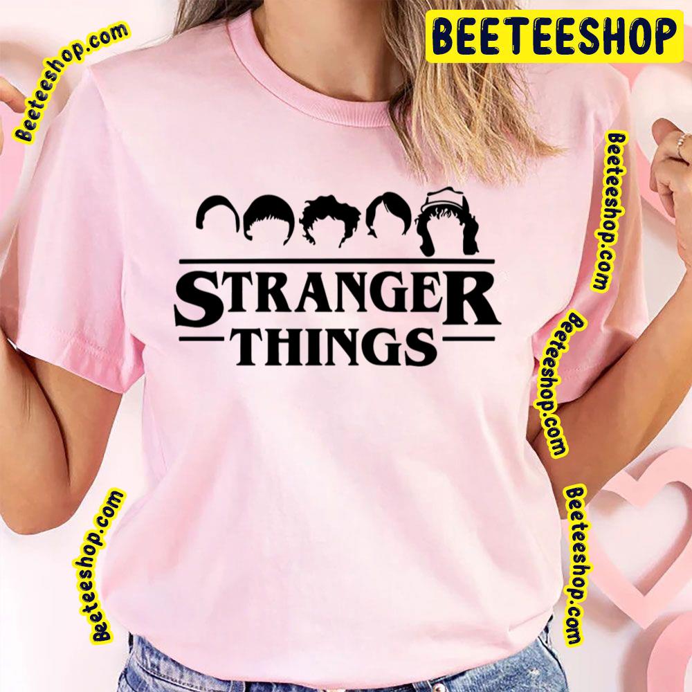 Fan Art Black Stranger Things Trending Unisex T-Shirt Fan Art Black Stranger Things Trending Unisex T-Shirt