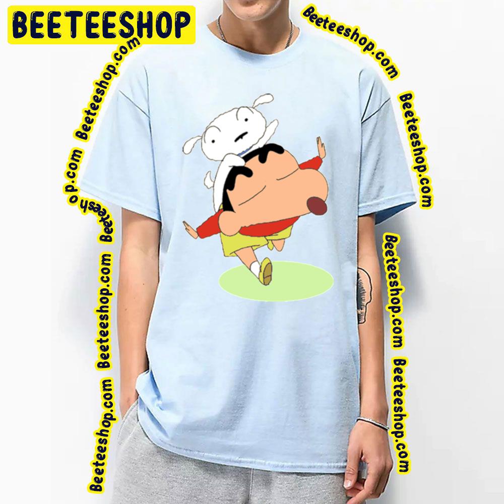 Funny Shiro With Crayon Shin Chan Trending Unisex T-Shirt Funny Shiro With Crayon Shin Chan Trending Unisex T-Shirt
