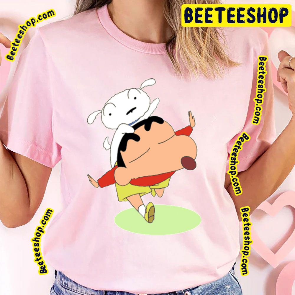 Funny Shiro With Crayon Shin Chan Trending Unisex T-Shirt Funny Shiro With Crayon Shin Chan Trending Unisex T-Shirt