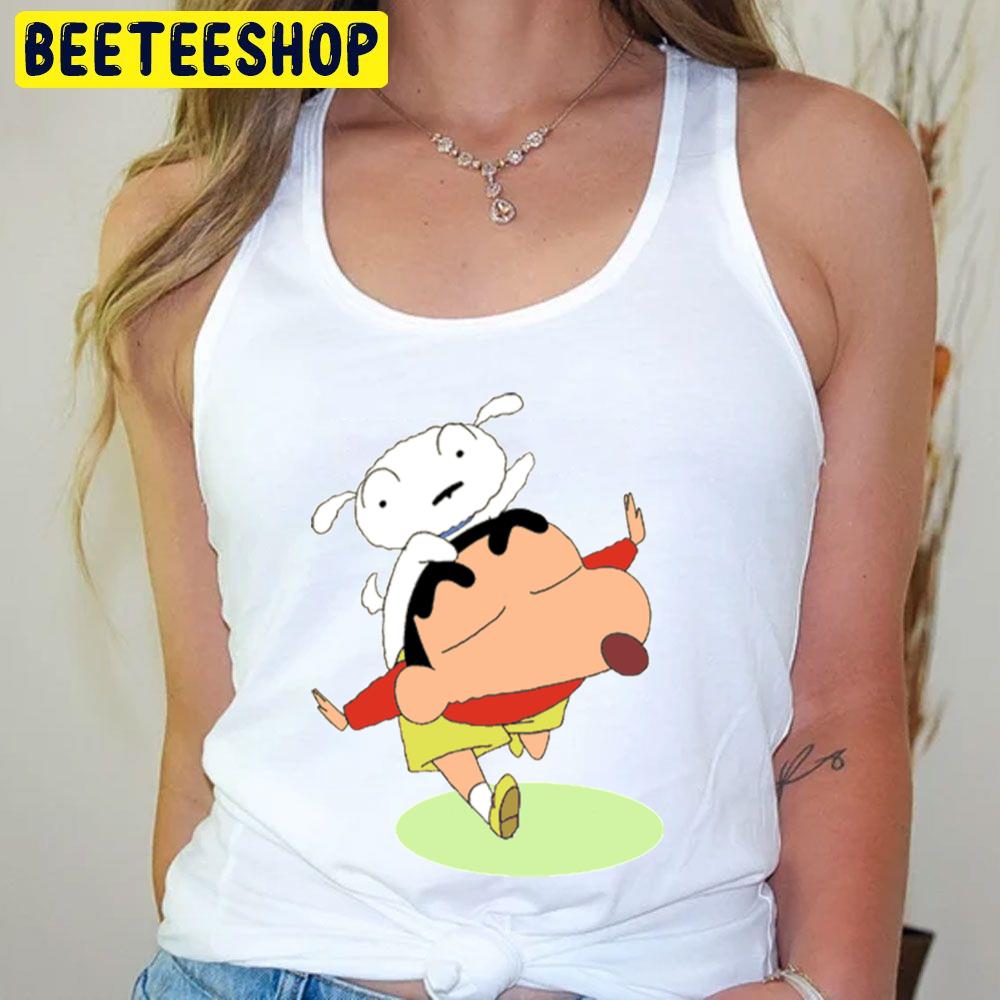 Funny Shiro With Crayon Shin Chan Trending Unisex T-Shirt Funny Shiro With Crayon Shin Chan Trending Unisex T-Shirt