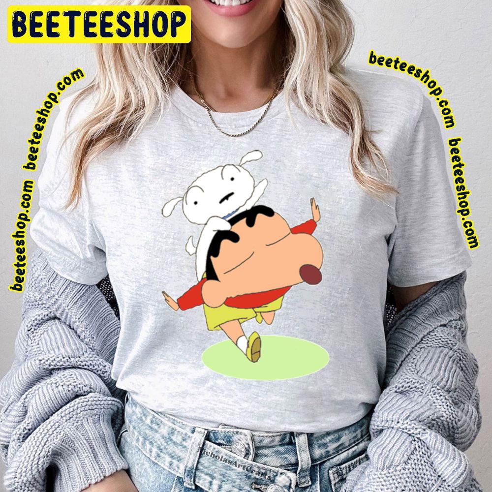 Funny Shiro With Crayon Shin Chan Trending Unisex T-Shirt Funny Shiro With Crayon Shin Chan Trending Unisex T-Shirt