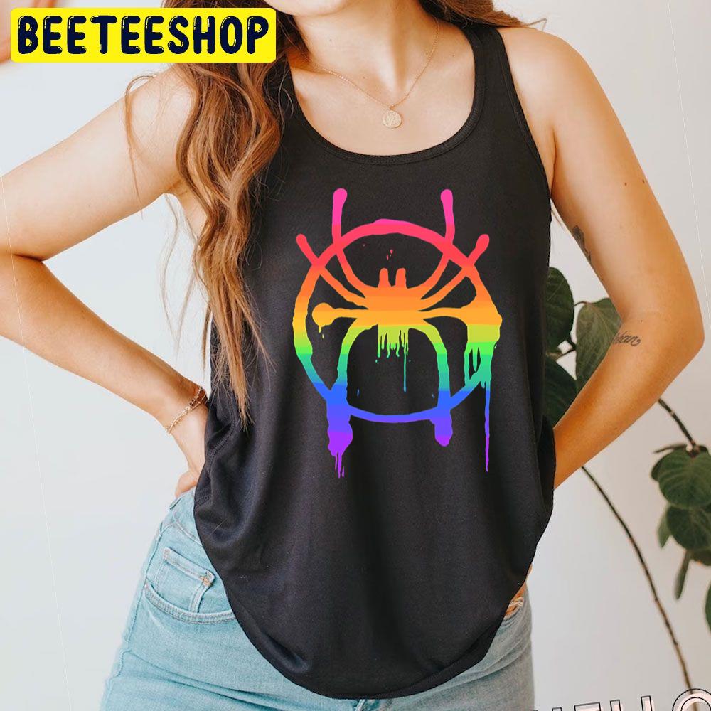 Gay Flag Spiderverse Movie Trending Unisex T-Shirt Gay Flag Spiderverse Movie Trending Unisex T-Shirt