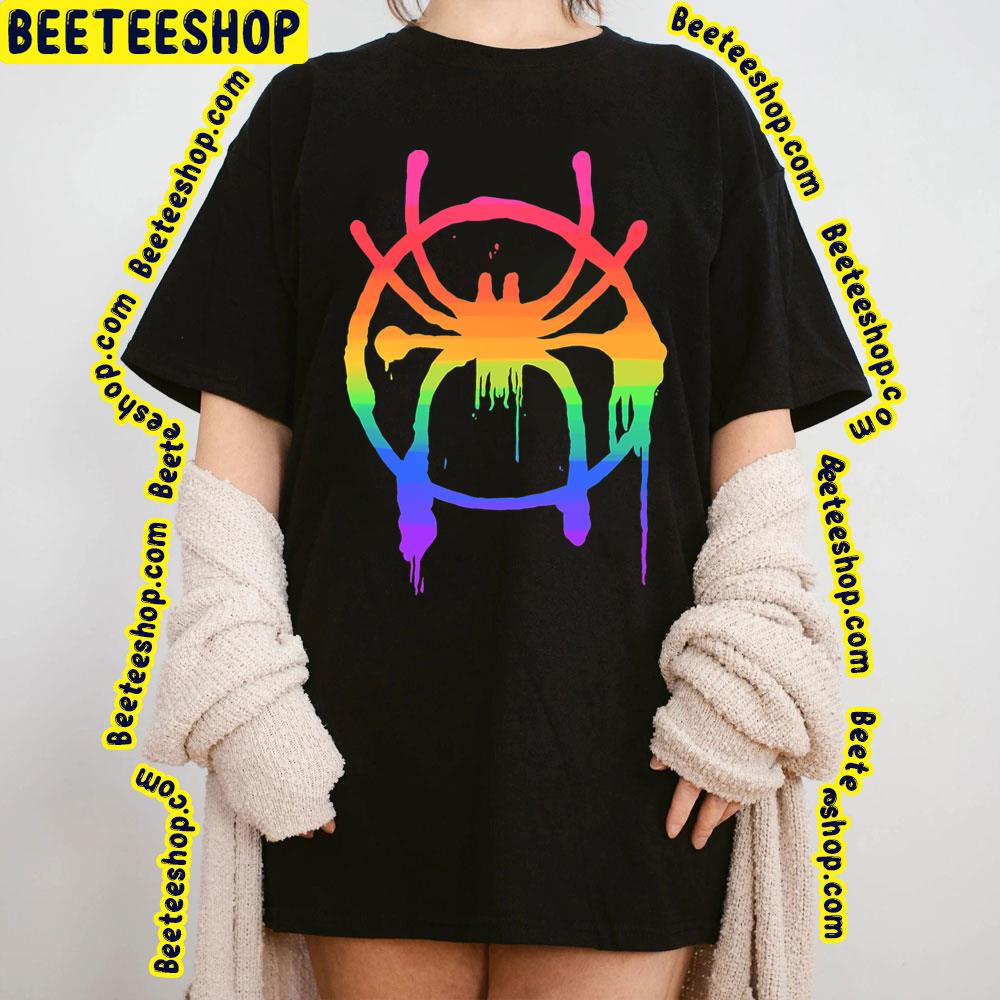 Gay Flag Spiderverse Movie Trending Unisex T-Shirt Gay Flag Spiderverse Movie Trending Unisex T-Shirt