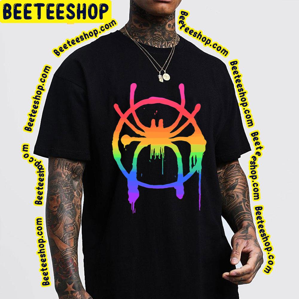 Gay Flag Spiderverse Movie Trending Unisex T-Shirt Gay Flag Spiderverse Movie Trending Unisex T-Shirt