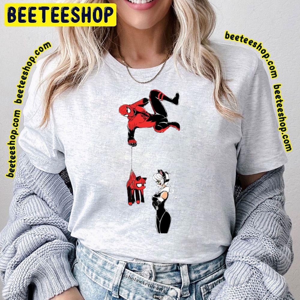 Give The Cat Spiderverse Movie Trending Unisex T-Shirt Give The Cat Spiderverse Movie Trending Unisex T-Shirt
