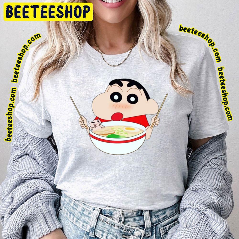 Happy Eat Crayon Shin Chan Trending Unisex T-Shirt Happy Eat Crayon Shin Chan Trending Unisex T-Shirt