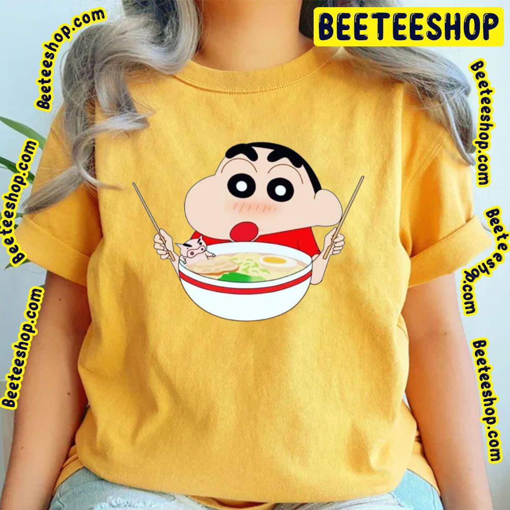 Happy Eat Crayon Shin Chan Trending Unisex T-Shirt Happy Eat Crayon Shin Chan Trending Unisex T-Shirt
