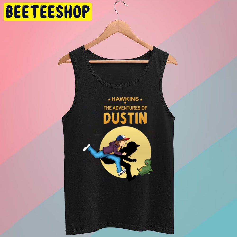 Hawkins The Adventures Of Dustin Tin Tin Style Stranger Things Trending Unisex T-Shirt Hawkins The Adventures Of Dustin Tin Tin Style Stranger Things Trending Unisex T-Shirt