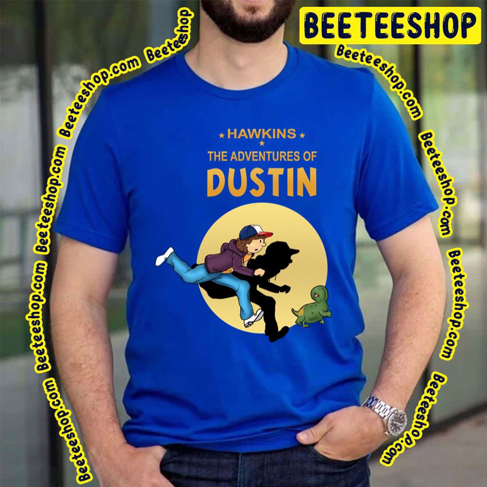 Hawkins The Adventures Of Dustin Tin Tin Style Stranger Things Trending Unisex T-Shirt Hawkins The Adventures Of Dustin Tin Tin Style Stranger Things Trending Unisex T-Shirt