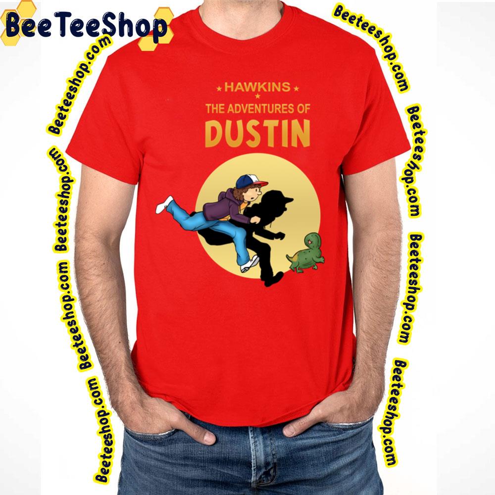 Hawkins The Adventures Of Dustin Tin Tin Style Stranger Things Trending Unisex T-Shirt Hawkins The Adventures Of Dustin Tin Tin Style Stranger Things Trending Unisex T-Shirt