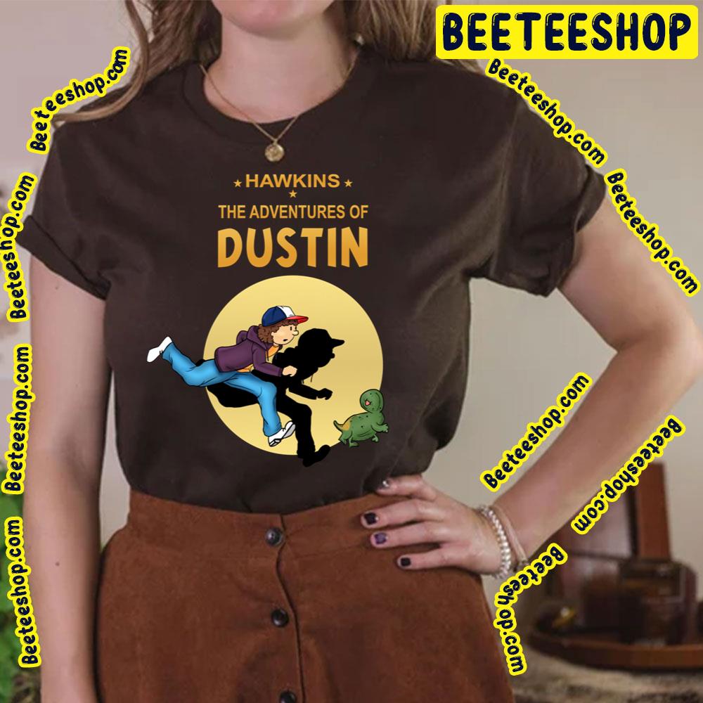 Hawkins The Adventures Of Dustin Tin Tin Style Stranger Things Trending Unisex T-Shirt Hawkins The Adventures Of Dustin Tin Tin Style Stranger Things Trending Unisex T-Shirt