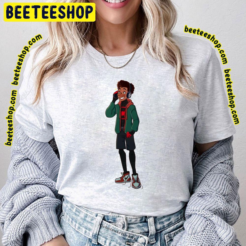 Headphone Miles Morales Spiderverse Movie Trending Unisex T-Shirt Headphone Miles Morales Spiderverse Movie Trending Unisex T-Shirt