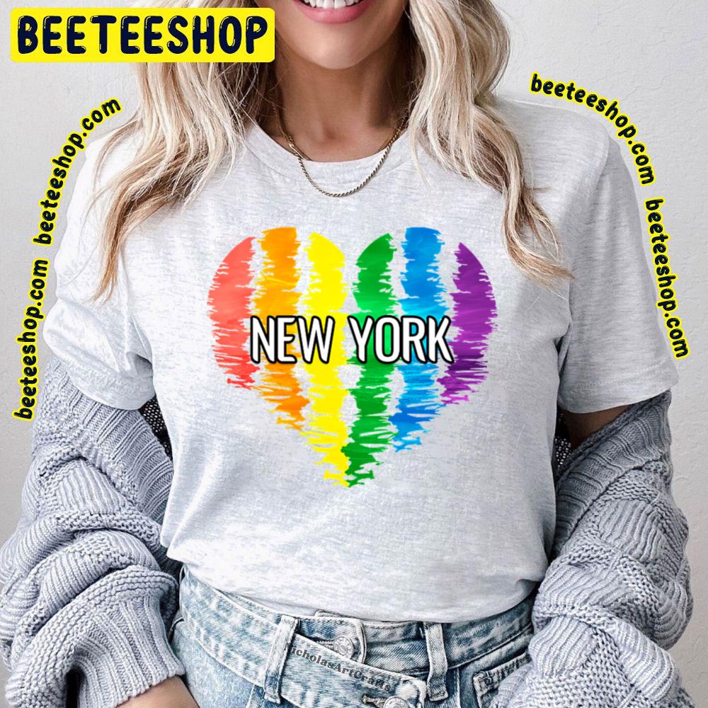 Heart Gay Pride New York New York Trending Unisex T-Shirt Heart Gay Pride New York New York Trending Unisex T-Shirt