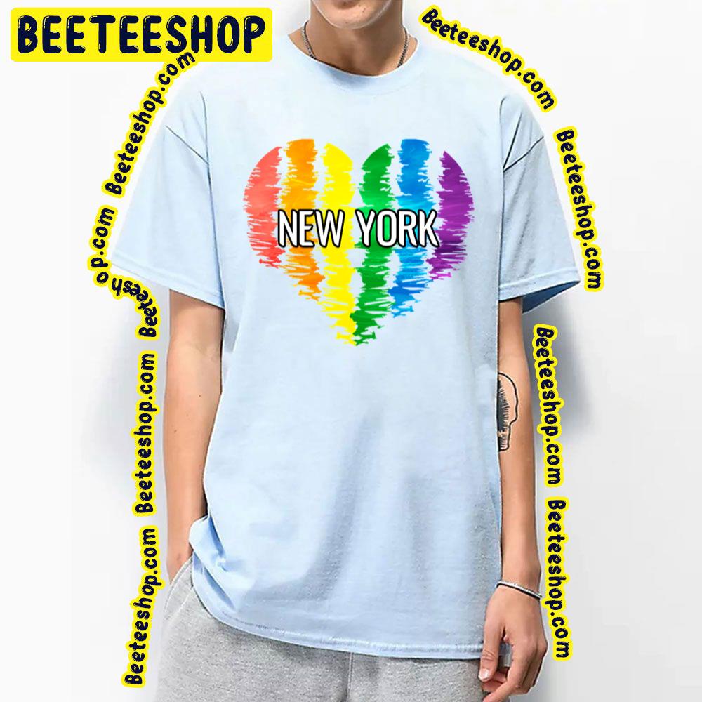 Heart Gay Pride New York New York Trending Unisex T-Shirt Heart Gay Pride New York New York Trending Unisex T-Shirt