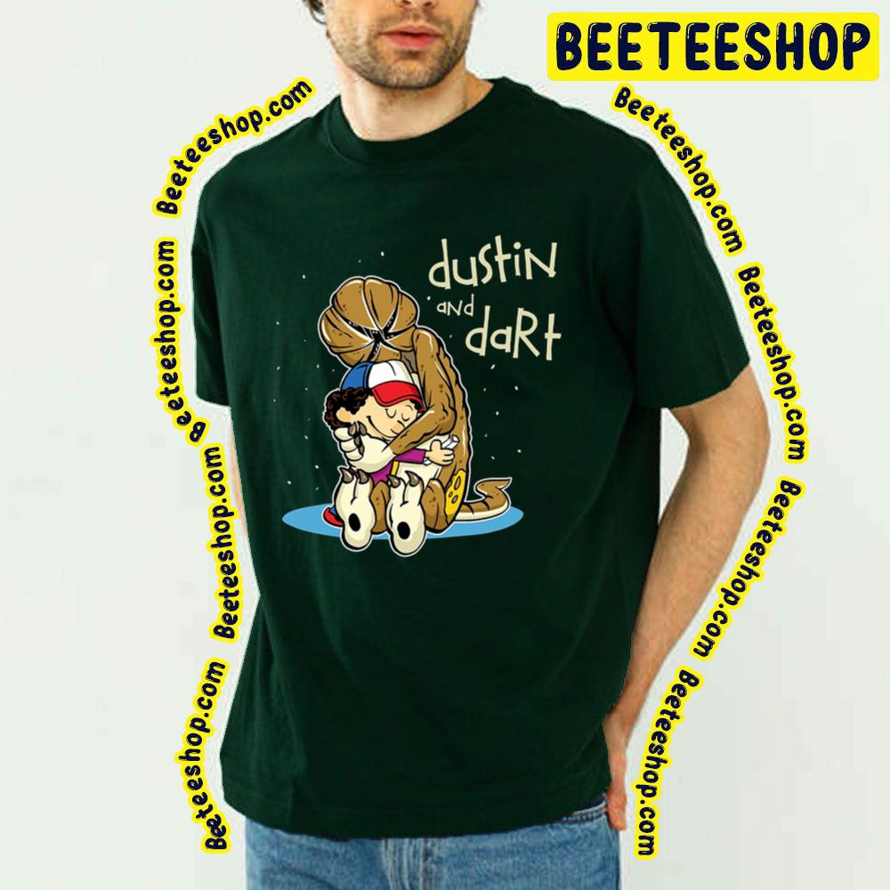 Hug Stranger Things Dustin And Dart Graphic Trending Unisex T-Shirt Hug Stranger Things Dustin And Dart Graphic Trending Unisex T-Shirt