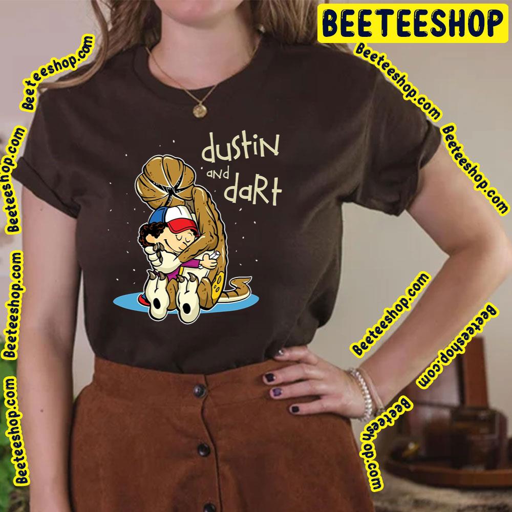 Hug Stranger Things Dustin And Dart Graphic Trending Unisex T-Shirt Hug Stranger Things Dustin And Dart Graphic Trending Unisex T-Shirt