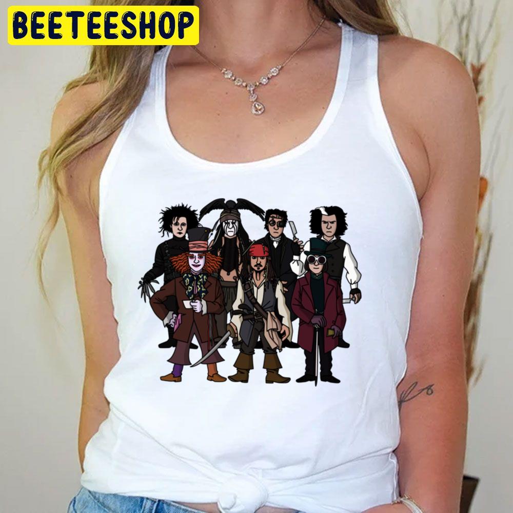 Johnny Depps All Characters Trending Unisex T-Shirt Johnny Depps All Characters Trending Unisex T-Shirt
