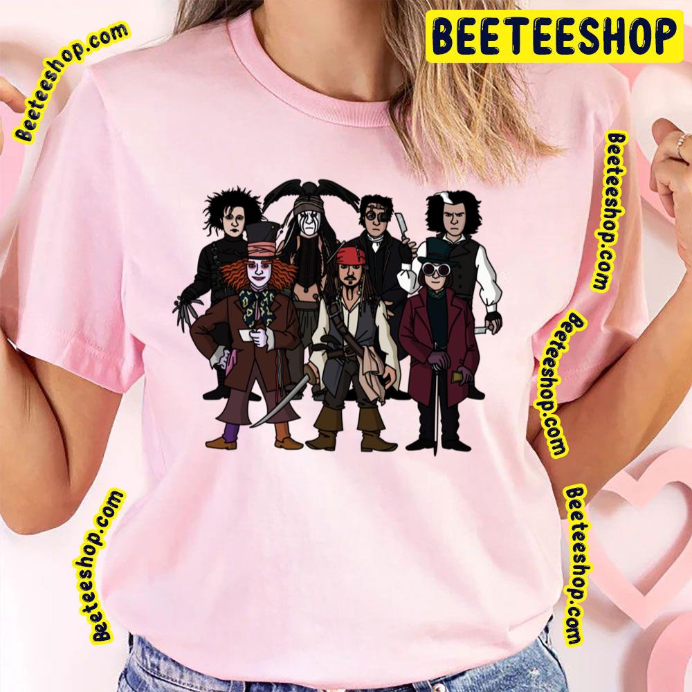 Johnny Depps All Characters Trending Unisex T-Shirt Johnny Depps All Characters Trending Unisex T-Shirt