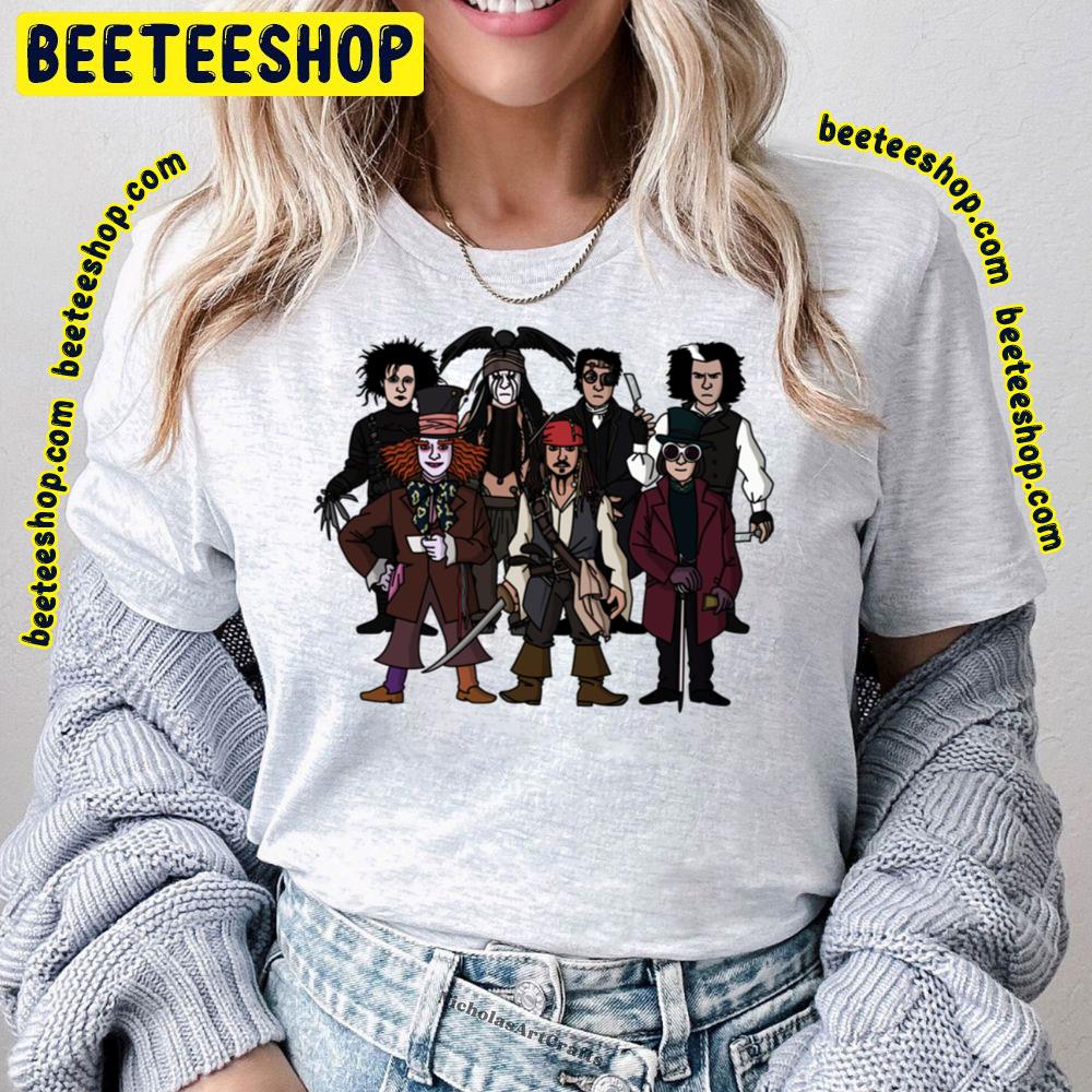 Johnny Depps All Characters Trending Unisex T-Shirt Johnny Depps All Characters Trending Unisex T-Shirt