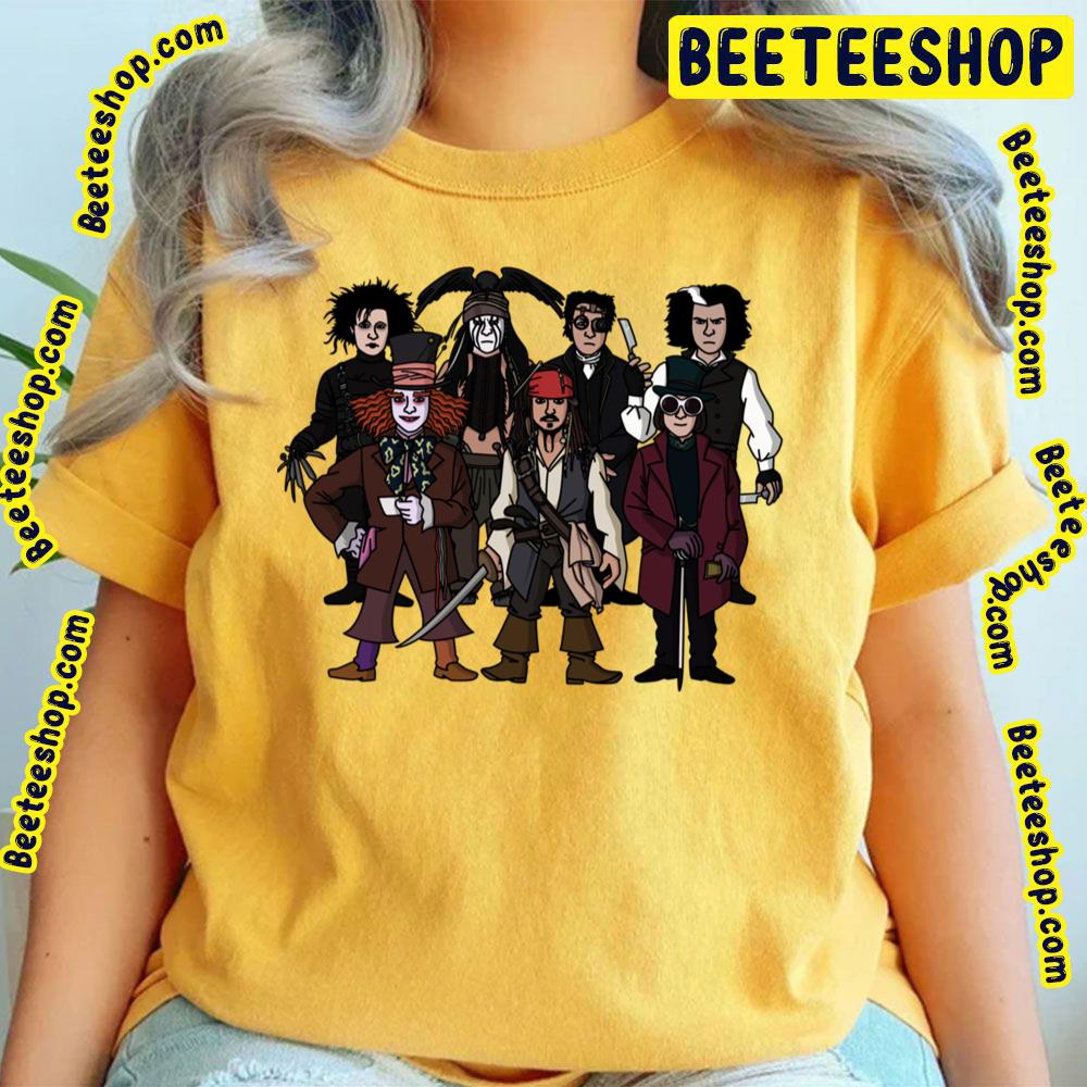 Johnny Depps All Characters Trending Unisex T-Shirt Johnny Depps All Characters Trending Unisex T-Shirt