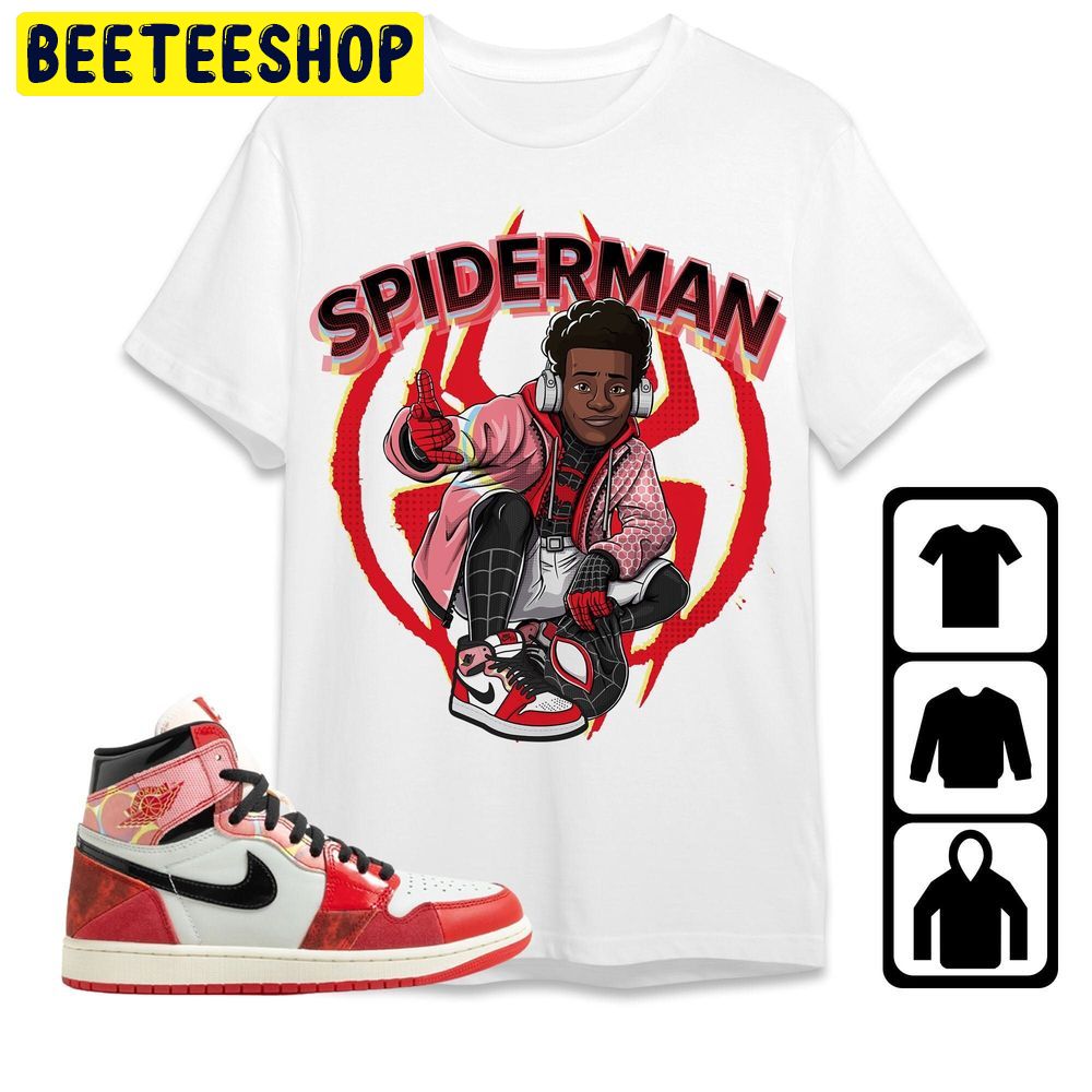 Jordan 1 Spiderman Across The Spider-Verse Trending Unisex T-Shirt Jordan 1 Spiderman Across The Spider-Verse Trending Unisex T-Shirt