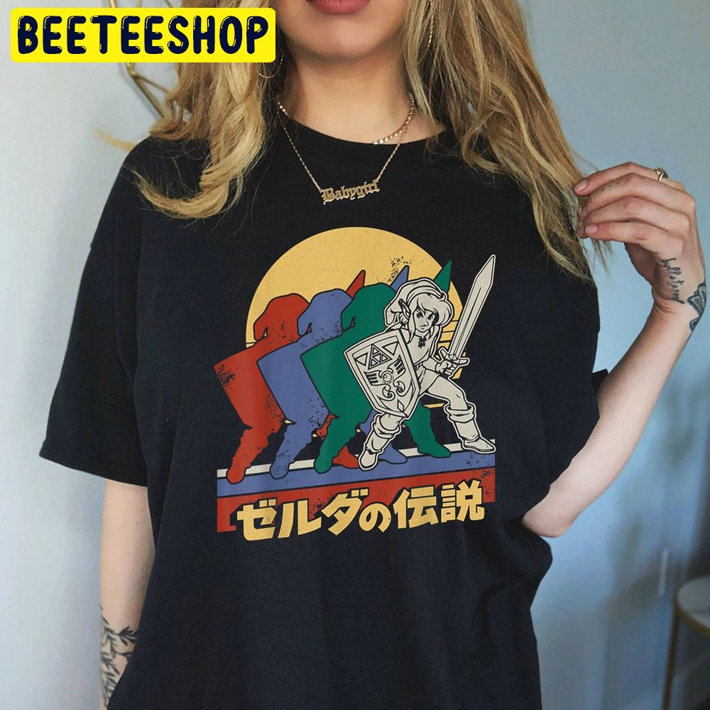 Legend Of Zelda Retro Link Kanji Zelda Breath Of The Trending Unisex T-Shirt Legend Of Zelda Retro Link Kanji Zelda Breath Of The Trending Unisex T-Shirt