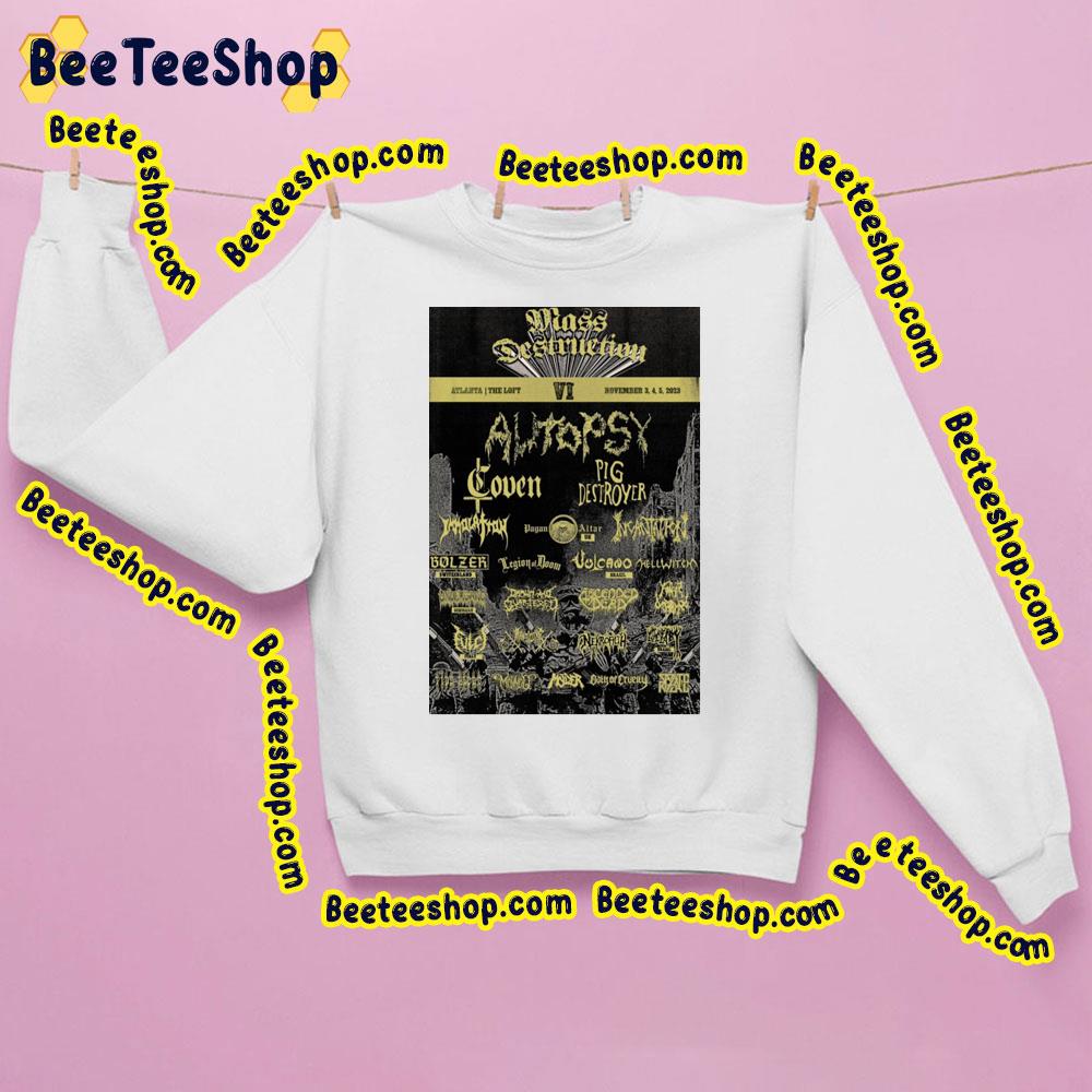 Mass Destruction Metal Fest 2023 Trending Unisex Sweatshirt Mass Destruction Metal Fest 2023 Trending Unisex Sweatshirt