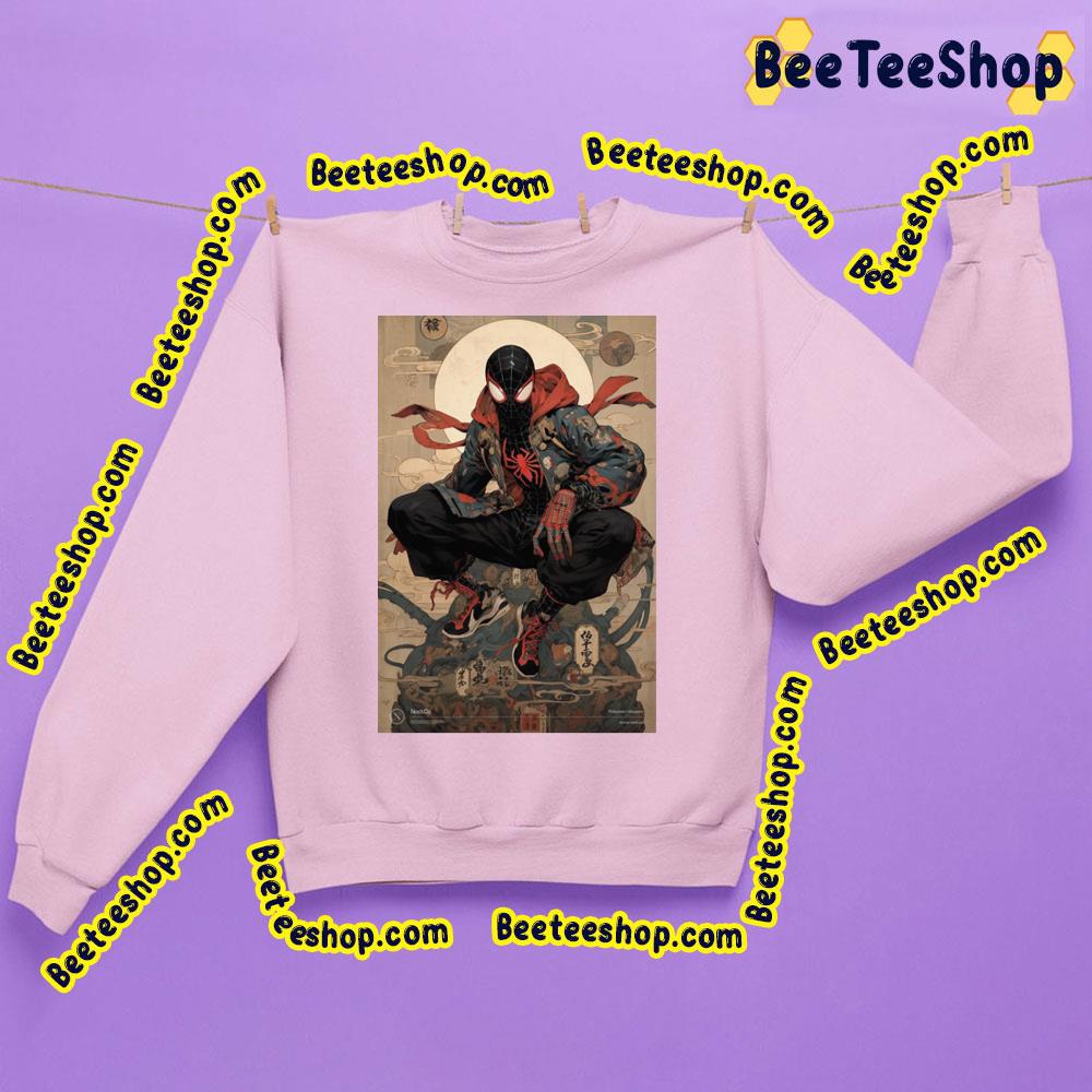 Miles Morales Ukiyo E Style Trending Unisex Sweatshirt Miles Morales Ukiyo E Style Trending Unisex Sweatshirt
