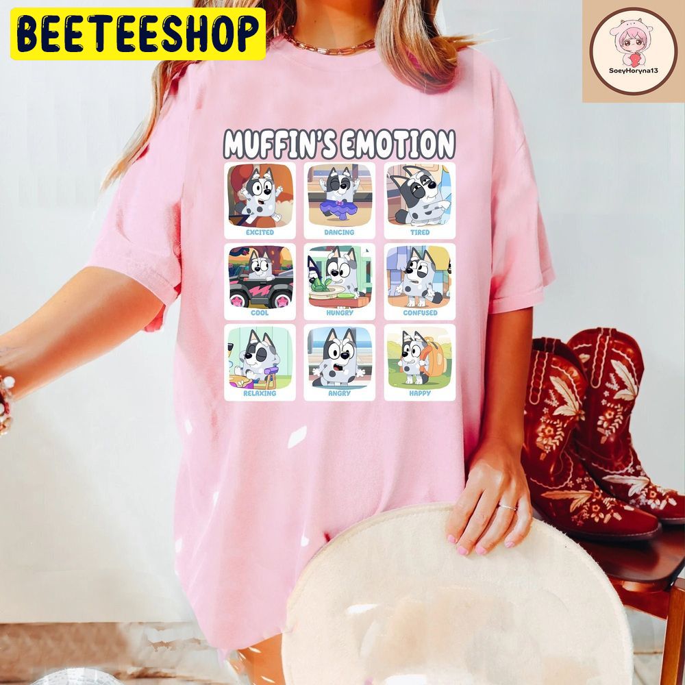 Muffin Emotion Bluey Funny Trending Unisex T-Shirt Muffin Emotion Bluey Funny Trending Unisex T-Shirt