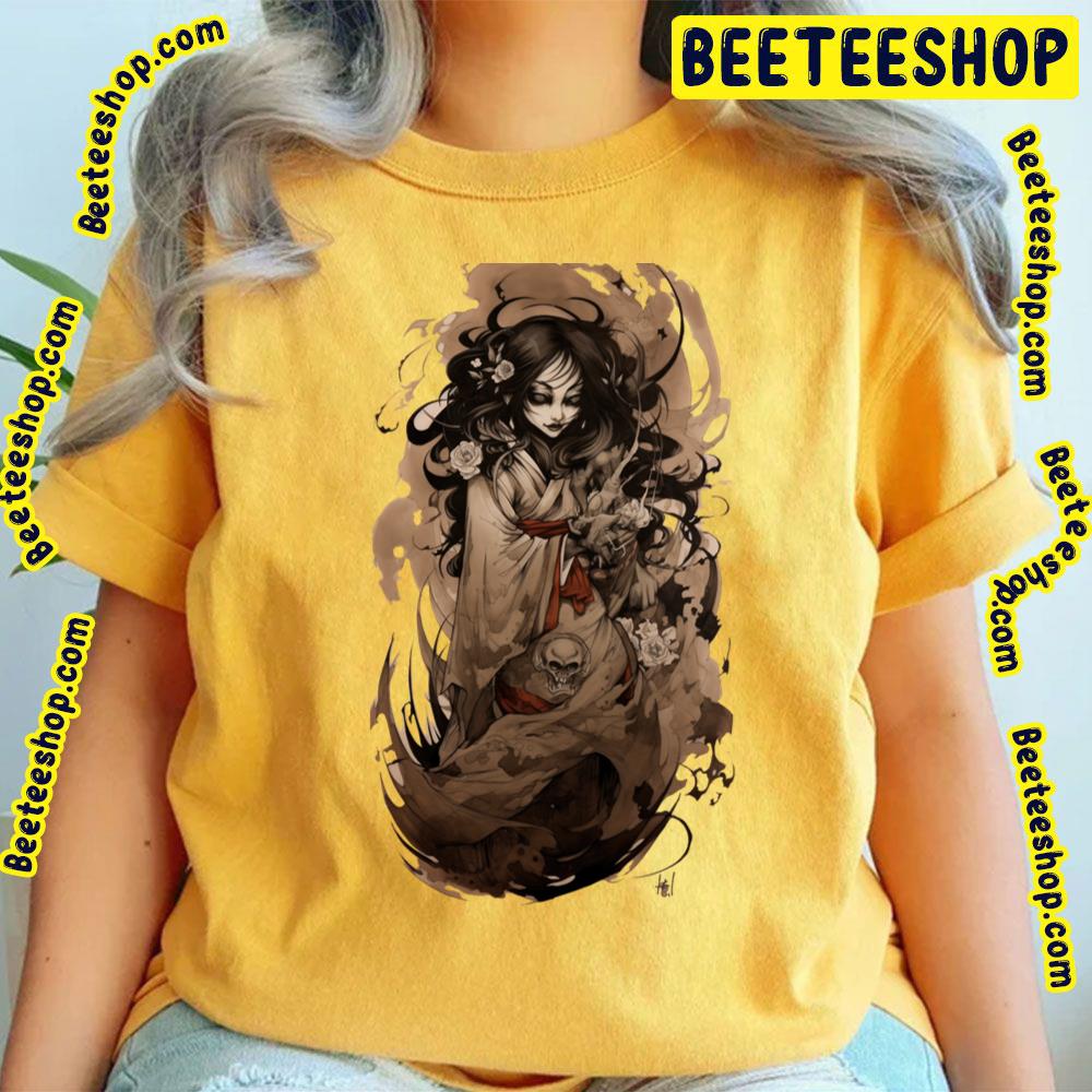 Obake Oni Girl Yokai Edition Trending Unisex T-Shirt Obake Oni Girl Yokai Edition Trending Unisex T-Shirt