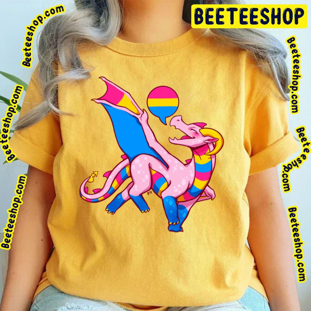 Pansexual Pride Flag Dragon Pink Trending Unisex T-Shirt Pansexual Pride Flag Dragon Pink Trending Unisex T-Shirt