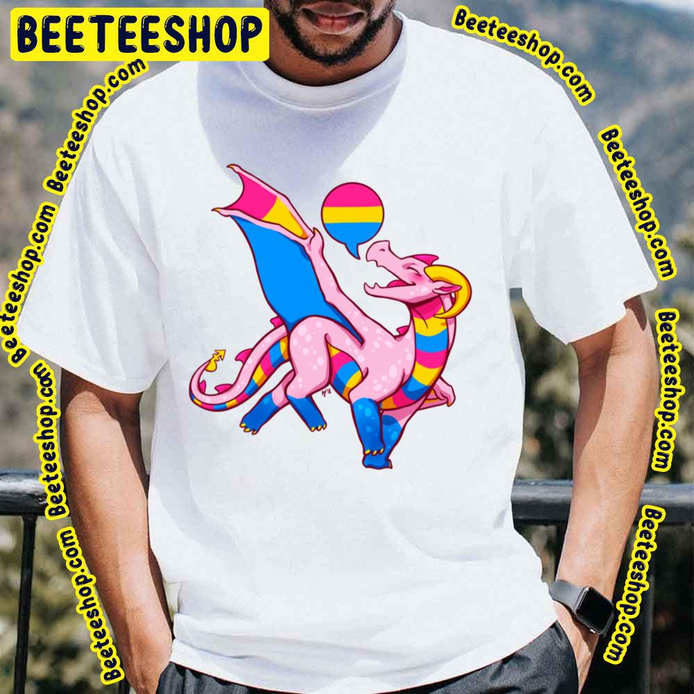 Pansexual Pride Flag Dragon Pink Trending Unisex T-Shirt Pansexual Pride Flag Dragon Pink Trending Unisex T-Shirt