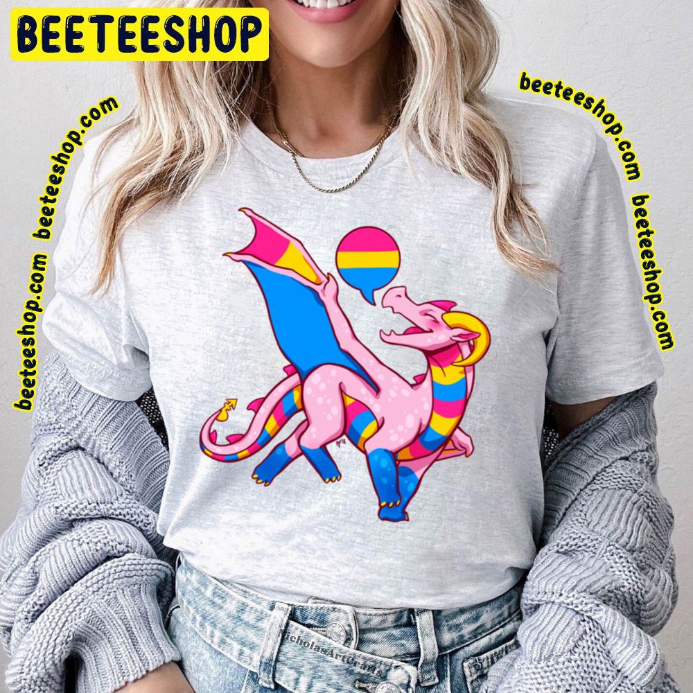 Pansexual Pride Flag Dragon Pink Trending Unisex T-Shirt Pansexual Pride Flag Dragon Pink Trending Unisex T-Shirt