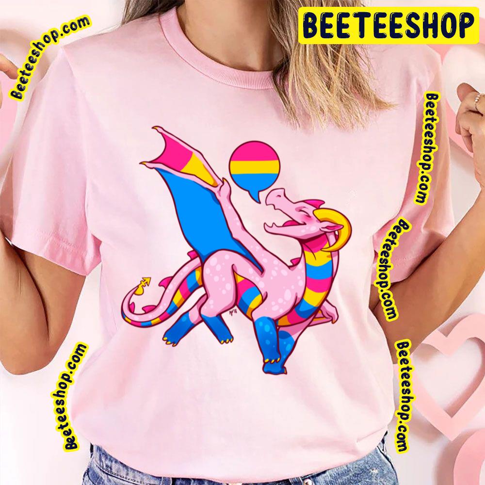 Pansexual Pride Flag Dragon Pink Trending Unisex T-Shirt Pansexual Pride Flag Dragon Pink Trending Unisex T-Shirt