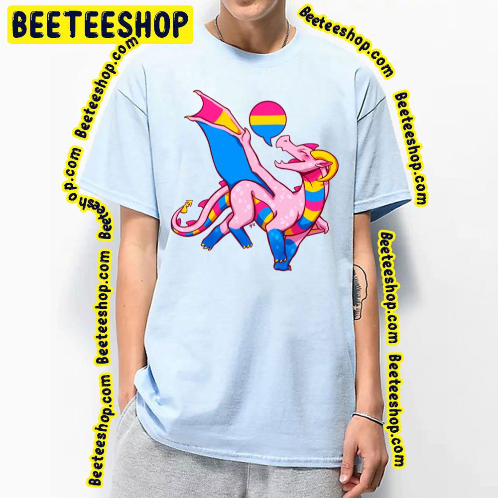 Pansexual Pride Flag Dragon Pink Trending Unisex T-Shirt Pansexual Pride Flag Dragon Pink Trending Unisex T-Shirt